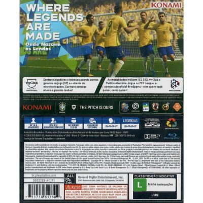 Pes 2018 Pro Evolution Soccer Ps4