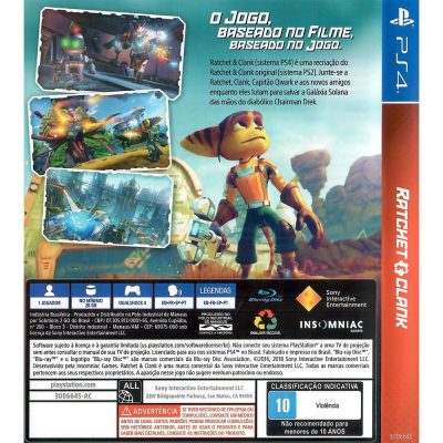 Ratchet E Clank Playstation Hits Ps4 (Seminovo) (Jogo MÃdia FÃsica)