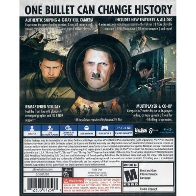 Sniper Elite V2 Remastered Ps4
