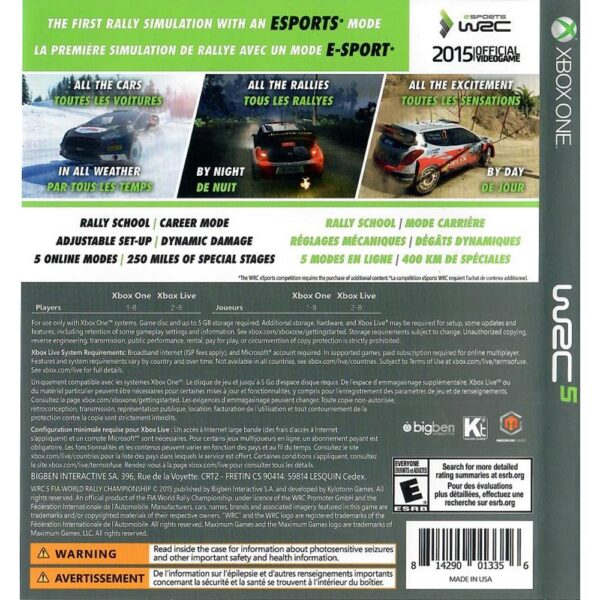 Wrc 5 Xbox One