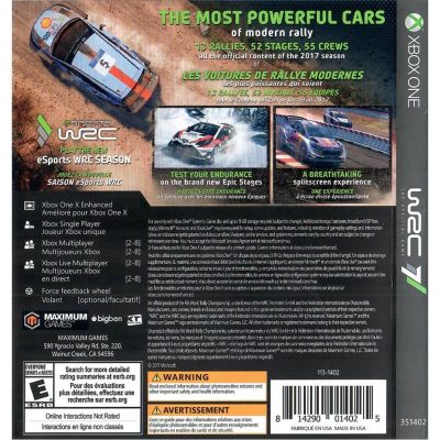 Wrc 7 The Official Game Xbox One