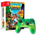 Controle Com Fio + Crash Bandicoot N Sane Trilogy Nintendo Switch