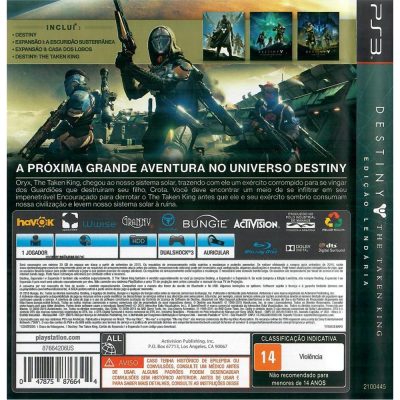Destiny The Taken King Edição Lendária Ps3 #1 (Sem Código)