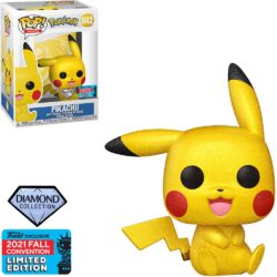 Funko Pop Games - Pokemon Pikachu 842 (Sentado) (Diamond) (2021 Fall Convention Limited Edition)