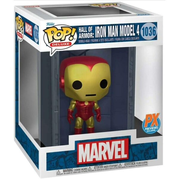 Funko Pop Hall Of Armor: Iron Man Model 4 #1036 (Marvel Deluxe)