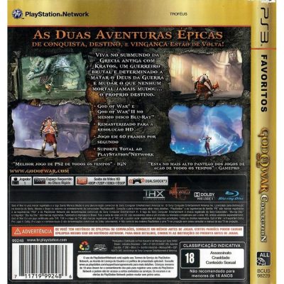 God Of War Collection Favoritos Ps3