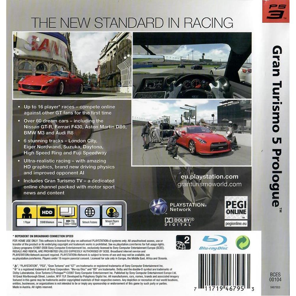 Gran Turismo 5 Prologue Ps3 (Seminovo) (Jogo Mídia Física) - Arena Games -  Loja Geek