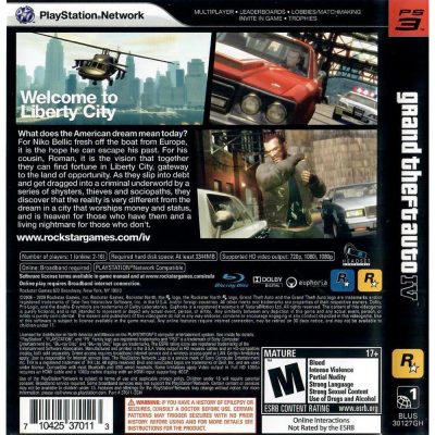 Grand Theft Auto Iv Greatest Hits Ps3