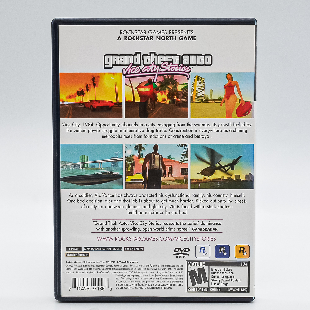 Grand Theft Auto Vice City Stories PS2 (Jogo Original GTA) (Seminovo) -  Arena Games - Loja Geek