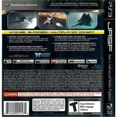 Jasf Janes Advanced Strike Fighters Ps3 (Sem Manual)