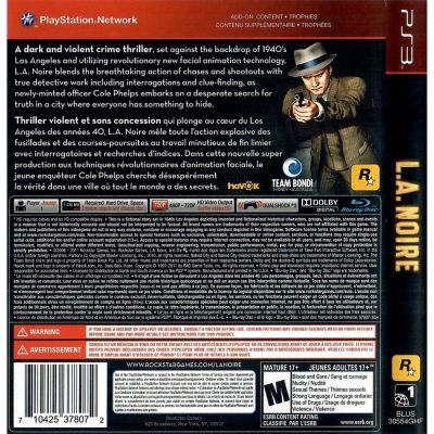 L.A. Noire Ps3 (Greatest Hits)