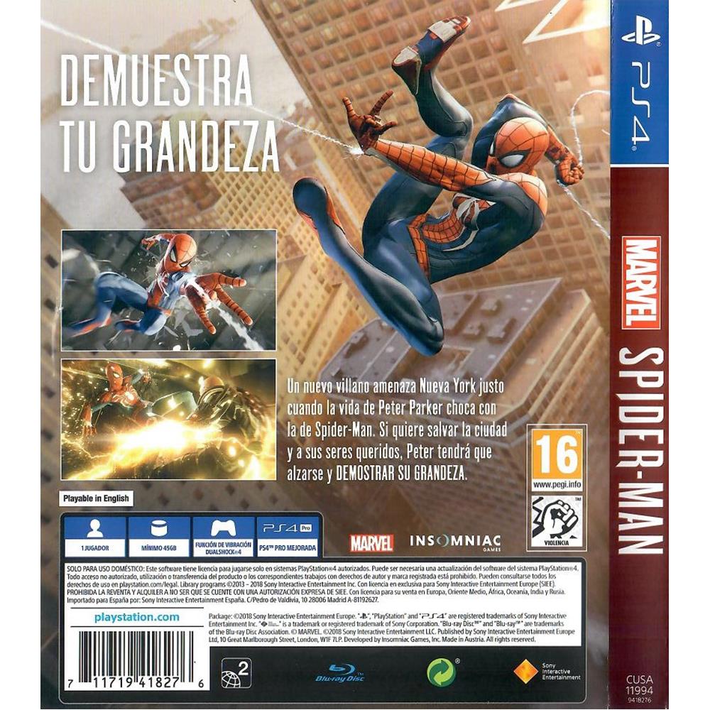 Marvel Spider-Man Ps4 #2 (Com Detalhe) (Jogo Mídia Física) - Arena Games -  Loja Geek