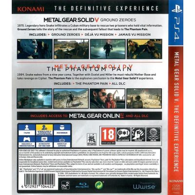 Metal Gear Solid V The Definitive Experience Ps4