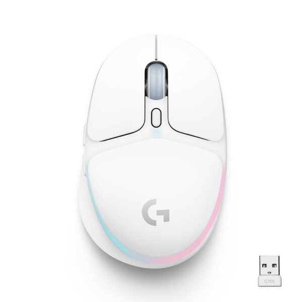 Mouse Gamer Sem Fio Logitech G705, Coleção Aurora, Rgb