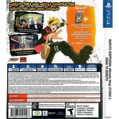 Naruto Shippuden Ultimate Ninja Storm 4 Road To Boruto Ps4