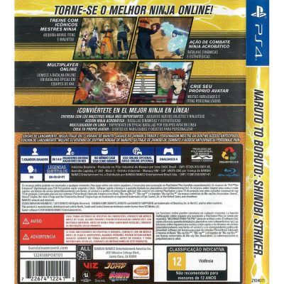 Naruto To Boruto Shinobi Striker Ps4