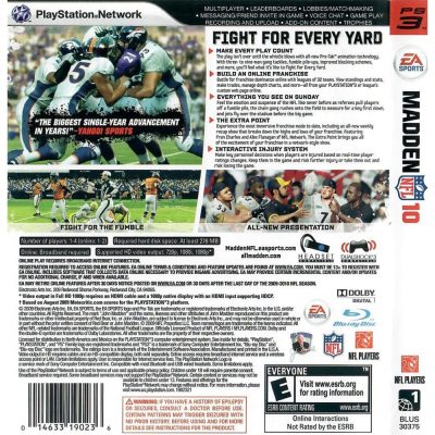 Nfl Madden 10 Ps3