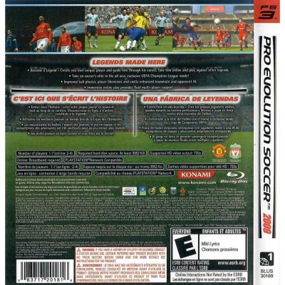 Pes 2009 Pro Evolution Soccer Ps3