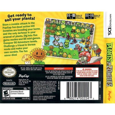 Plants Vs Zombies Nintendo Ds