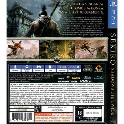 Sekiro Shadows Die Twice Ps4 #1 (Com Mapa)