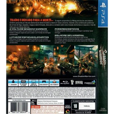 Shadow Warrior Ps4