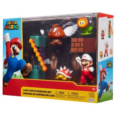 Super Mario Lava Castle Diorama Set