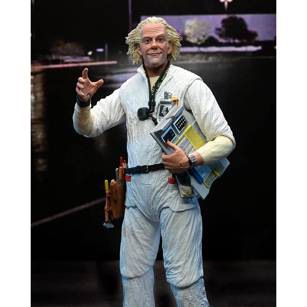 Action Figure Ultimate Dr. Brown (Hazmat Suit) Neca 7" (Back To The Future)