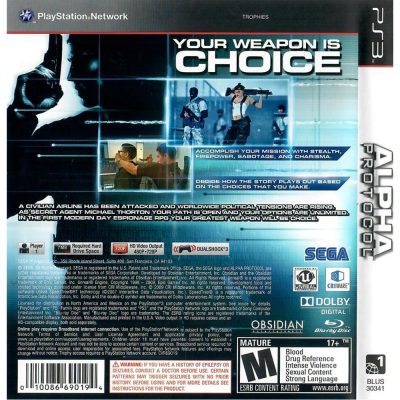 Alpha Protocol Ps3 #1