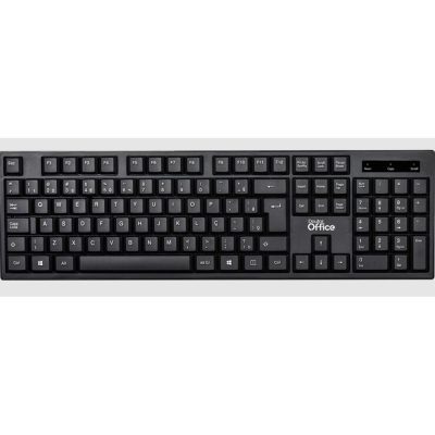 Combo Dr. Office, Mouse E Teclado, Sem Fio, Black, Sdr-0303-B