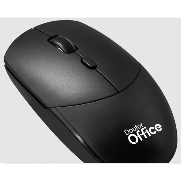 Combo Dr. Office, Mouse E Teclado, Sem Fio, Black, Sdr-0303-B