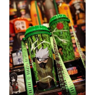 Copo Canudo Naruto Kakashi 1 Lt (Com Cordão)