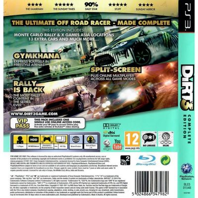 Dirt 3 Complete Edition Ps3