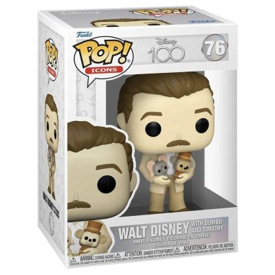 Funko Pop Walt Disney And Dumbo & Timothy 76 (Disney 100) (Icons)