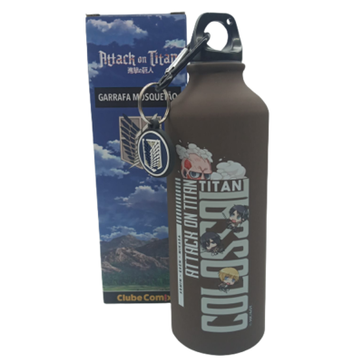 Garrafa Mosquetão 500Ml - Attack On Titan