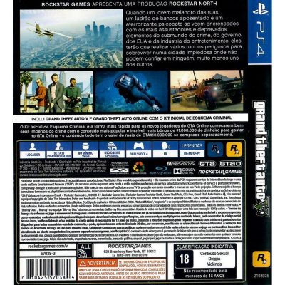 Grand Theft Auto V Premium Edition Ps4 #1 (Sem Código)