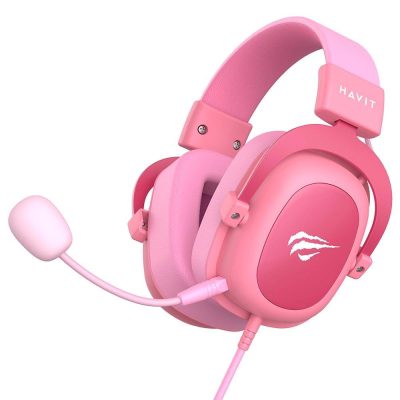 Headset Gamer Havit H2002d, Drivers 53Mm, P3, Xbox One E Ps4, Rosa - Hv-H2002p