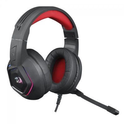 Headset Gamer Redragon Medea, Rgb, 3.5Mm, Multiplas Plataformas, Black, H280