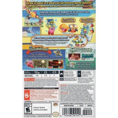 Kirbys Return To Dreamland Deluxe Nintendo Switch