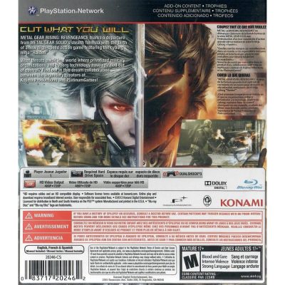 Metal Gear Rising Revengeance Ps3