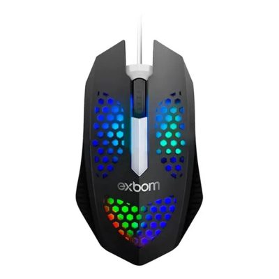 Mouse Óptico Usb Ultraleve Colmeia Com Led Rgb 03404 - Ms-C33