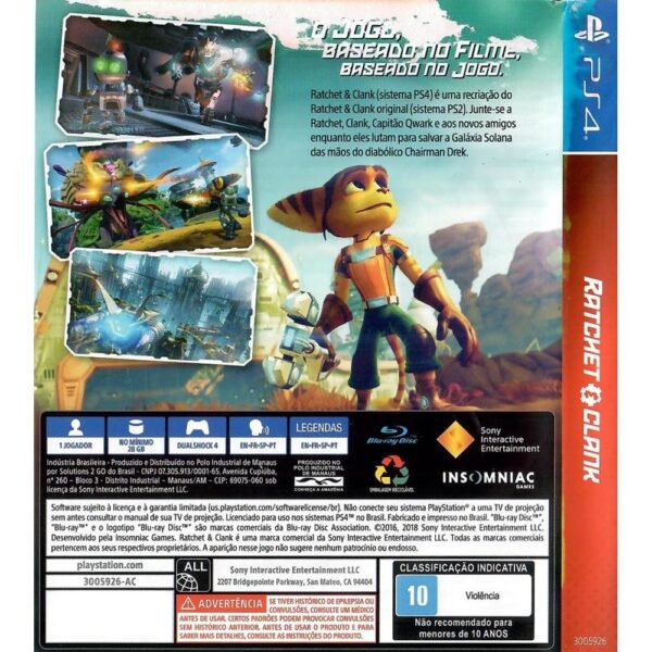 Ratchet & Clank Playstation Hits Ps4 #2