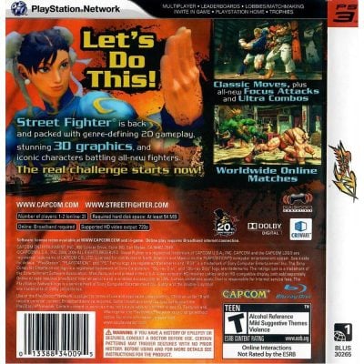 Street Fighter Iv Ps3