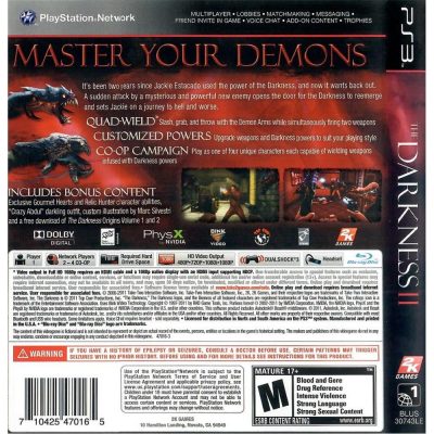The Darkness Ii Limited Edition Ps3 #1 (Sem Manual)