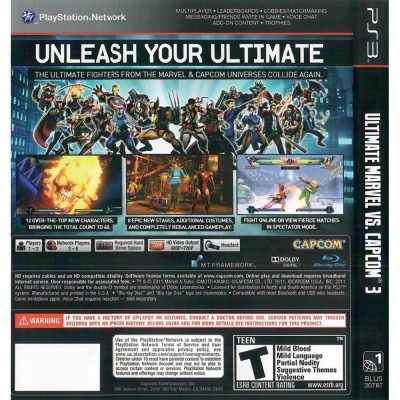 Ultimate Marvel Vs Capcom 3 Ps3