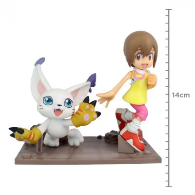 Action Figure Digimon Adventure Hikari & Tailmon - Dxf Adventure Archives Bandai Banpresto
