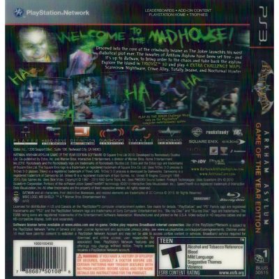 Batman Arkham Asylum Game Of The Year Edition Ps3 #2 (Sem Manual)