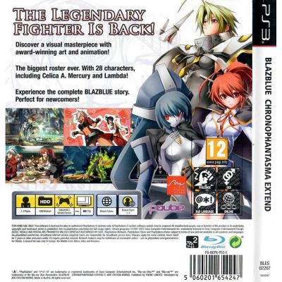 Blazblue Chrono Phantasma Extend Ps3