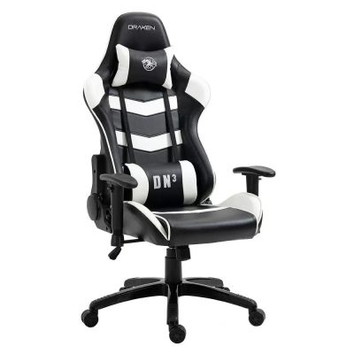 Cadeira Gamer Dn3 Giratoria Preto/Branco (Dn003/Wh)