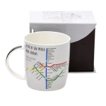 Caneca 320Ml - Metrô De São Paulo Para Gringos