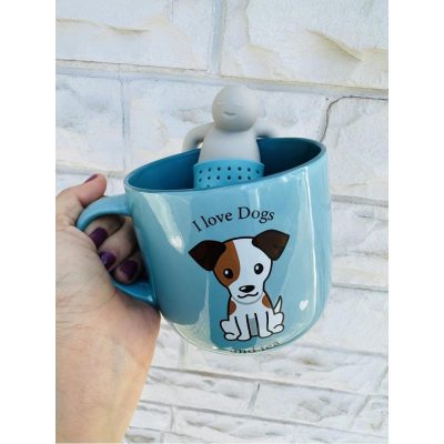 Caneca C/ Infusor P/ Cha 350Ml - I Love Dos And Tea